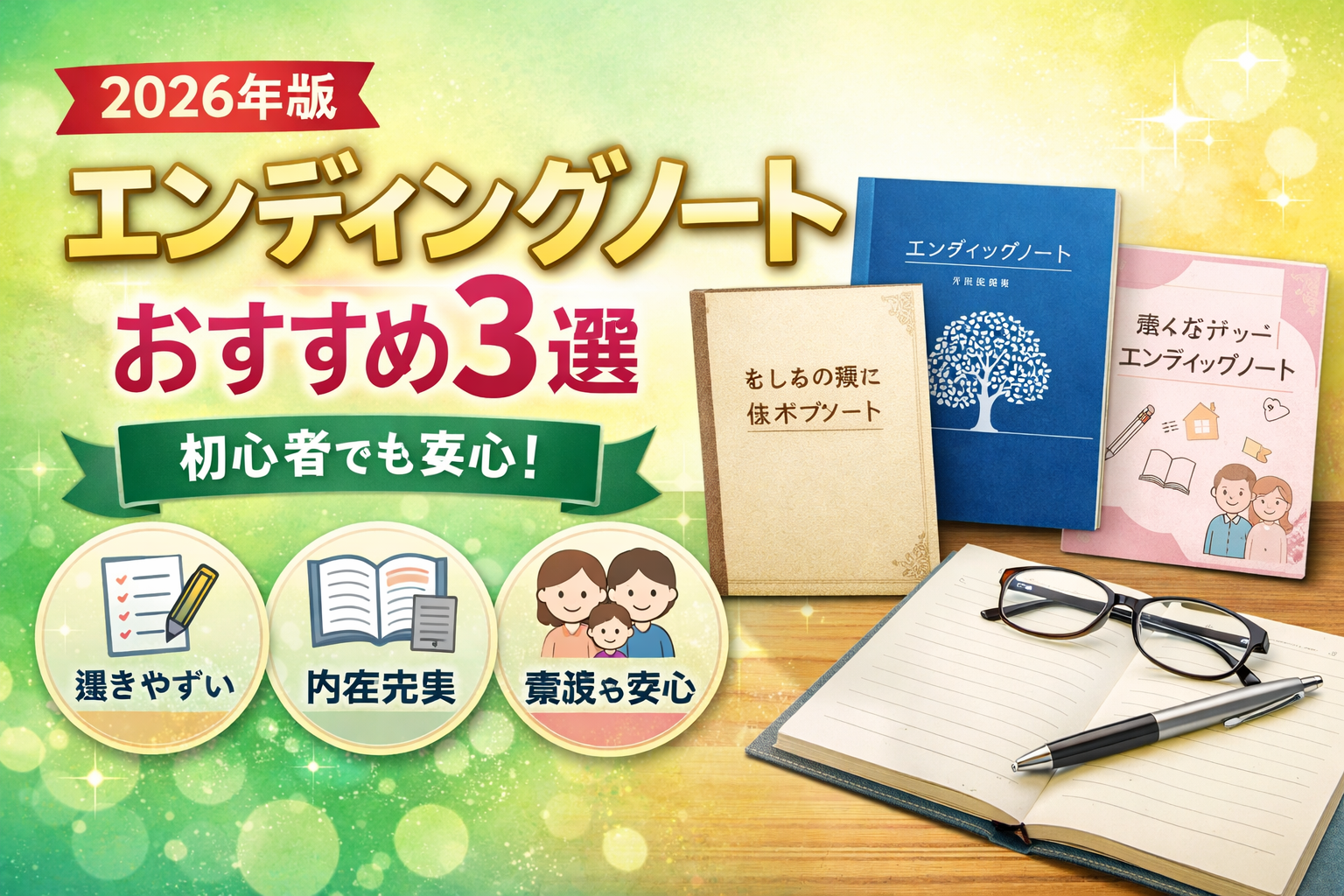 2026年版エンディングノートおすすめ3選